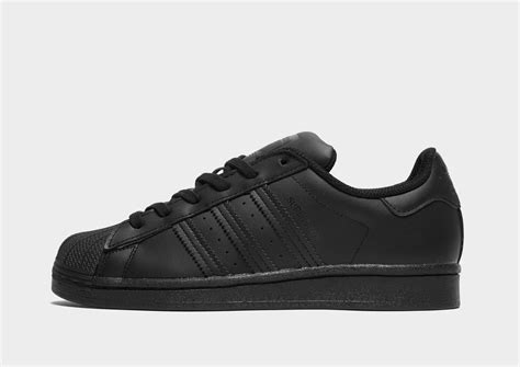 Kids' Black Superstar Shoes 